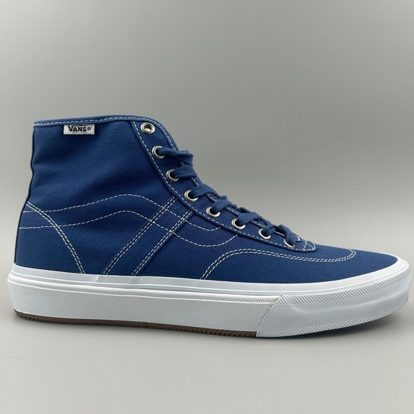 Vans Other - Vans Gilbert Crockett High Decon Men Size 9.5 Blue White Canvas Skate Shoes NEW
